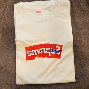 Supreme x COMME des Garcons Box logo tee shirt